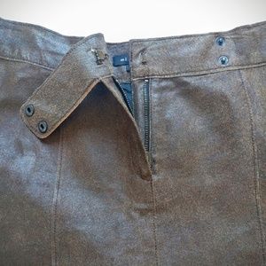 Vintage midi leather skirt